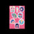 Planilla de stickers - chibi Oni Rosa